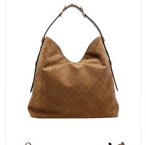 Gucci Beatrix Large Suede Tote NWT